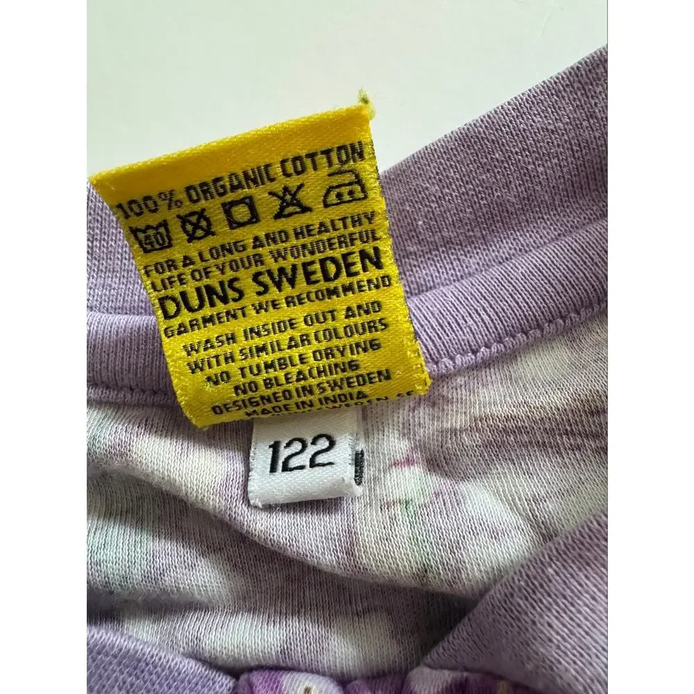 DUNS organic floral wheat zipper pajamas